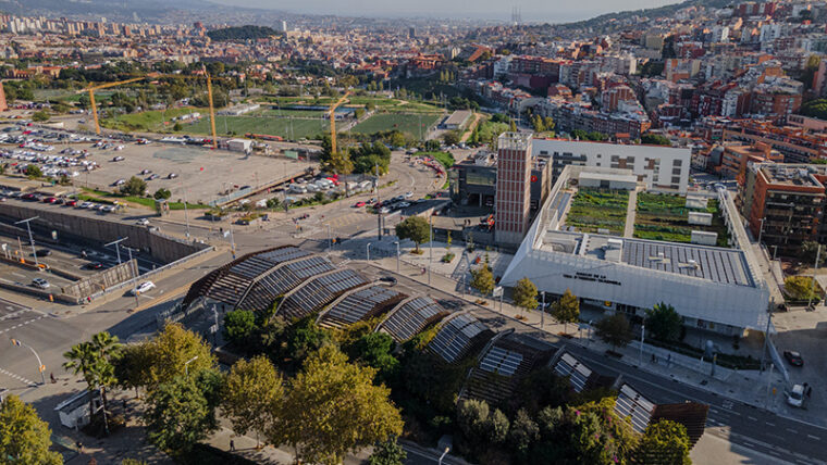 Placa solar del Mercat de la Vall d'Hebron